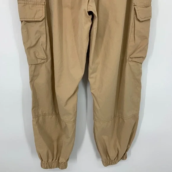 Wild Fable Jogger Pants Womens Size Medium Cargo Pocket High Rise Tan Khaki - Picture 10 of 11